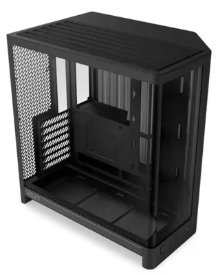 Produktbild von NZXT H6 ( 2026 ) All Black, Tower-Gehäuse, (Tempered Glass x 2)