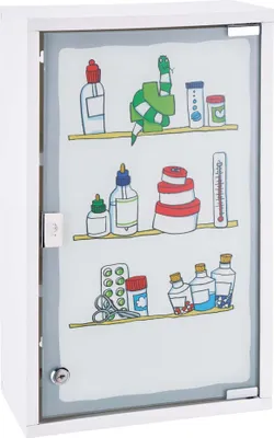 Produktbild von HI Medizinschrank 30 x 15 x 50 cm Edelstahl