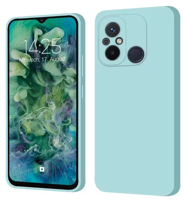 Produktbild von Hülle für Xiaomi Redmi 12C Case Cover Bumper Smartphone Softgrip Schutzhülle Farbe: Hellblau