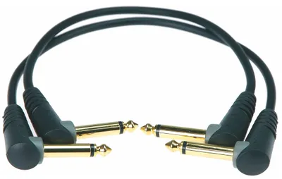 Produktbild von KLOTZ AIS GmbH AU-AJJ0060, 2 x 6.35mm, Männlich, 2 x 6.35mm, Männlich, 0,6 m, Schwarz