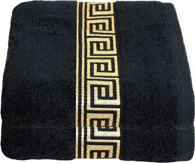 Produktbild von 2 er Set Julie Julsen Saunatücher 80x200,SCHWARZ-GOLD