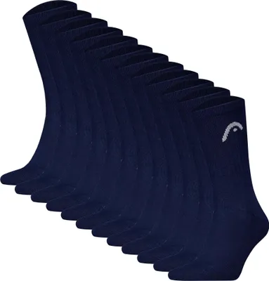 Produktbild von HEAD Unisex Socken, 12er Pack - All Sport Training Crew, Sportsocken, Logo Blau 43-46