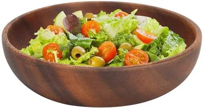 Immagine prodotto di Insalatiera in legno per frutta - 17,5 × 4 cm