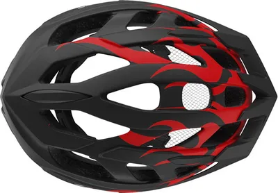 LAZER Helm J1 + LED, matte big flames