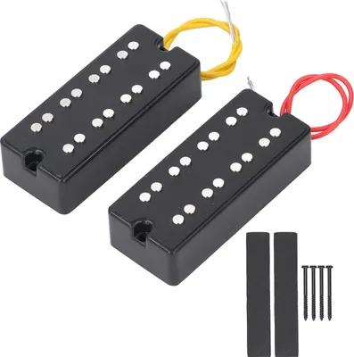 Obrázek produktu pro Sada snímačů Humbucker, otevřený styl, 2 otvory, dvojitá cívka pro 4-strunnou elektrickou baskytaru