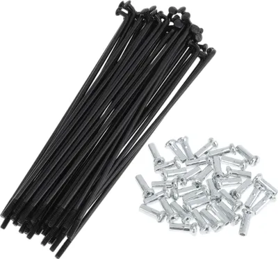 Produktbild von 36 Set 14G Fahrradspeichen 105mm Fahrradrad Speichen Kohlenstoffstahl Schwarz
