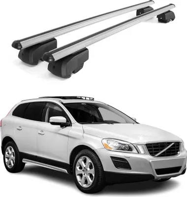 Produktbild von Dachträger Gepäckträger für Volvo XC60 2009-2017 Querträger ABE Alu Grau 2x