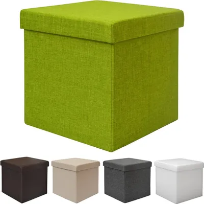 Produktbild von Skladacia kocka na sedenie 38x38x38cm Zelená