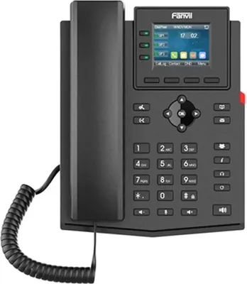Immagine prodotto di Fanvil X303W - Telefono IP - Nero - Cornetta con filo - Da tavolo/a parete - Linux - In banda - Fuori banda - Info SIP