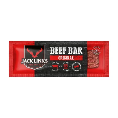 Produktbild von Jack Links Beef Bar Original Rindfleischriegel gepökelt getrocknet 22g