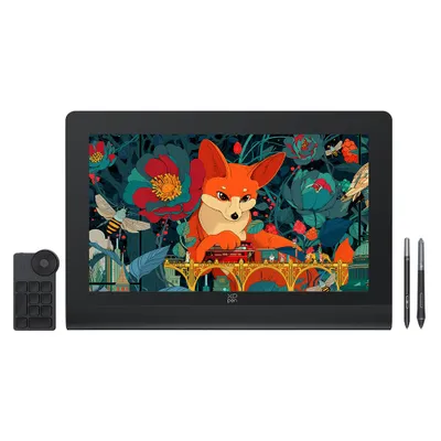 Produktbild von XPPen Artist Ultra 16 Grafikdisplay, 4K OLED Touchscreen, 15,6 Zoll, 16K Druckstufen X3 Pro Stift