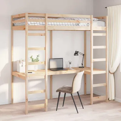 Obrázek produktu pro Maison Exclusive – rám patrové postele přírodní 80 x 200 cm Masivní borové dřevo