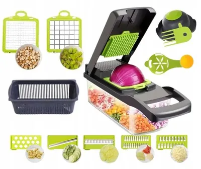 Zdjęcie produktu dla Zestaw 14 w 1: krajalnica do warzyw, tarka kuchenna, krajalnica do owoców, wielofunkcyjna krajalnica