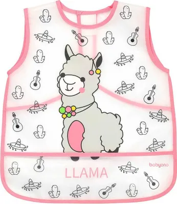 Produktbild von Waschbares Lätzchen - Schürze 30x35 cm Baby Ono Giraffen