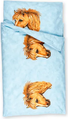 Produktbild von Kindertraum Kinderbettwäsche Pferdekopf, Größe 100x135 + 40x60 cm