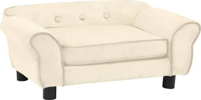 Obrázek produktu pro The Living Store Pohovka pro psy Cream 72x45x30 cm plyšová
