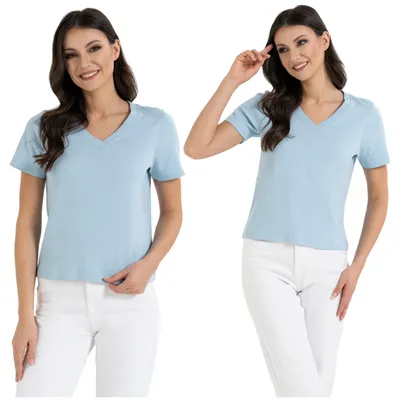 Immagine prodotto di Moraj - T-shirt blu - Abbigliamento da donna, taglia S - T-shirt a maniche corte - T-shirt in cotone