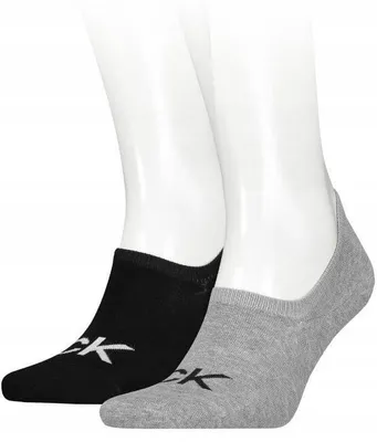 Zdjęcie produktu dla SKARPETY MĘSKIE CALVIN KLEIN 701218716 SZARE 2 PACK - Socks: 39-42 2PAK