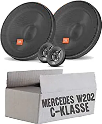 Produktbild von lasse W202 Ablage - Lautsprecher Boxen JBL 16,5cm System Auto Einbausatz - Einbauset passend für Mercedes C-Klasse JUST SOUND best choice for caraudio