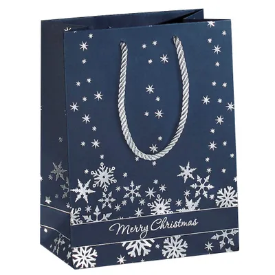 Produktbild von Sigel GT110 - Geschenkverpackungstasche - Blau - Silber - Abbildung - Karton - Weihnachten - Weihnachten