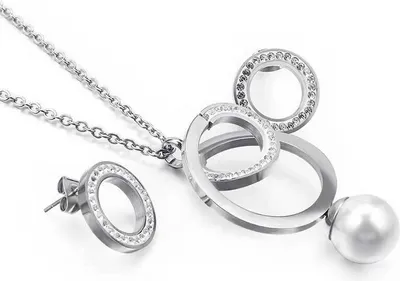 Immagine prodotto di Set SC-15138 Argento: Collana e Orecchini KP15138