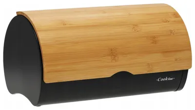 Produktbild von XL-Bambus-Lunchbox mit Stahldeckel in Schwarz