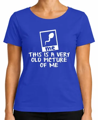 Obrázok produktu pre toto je veľmi stará fotografia mňa ploaroid funny saying ladies t-shirt, blue, M