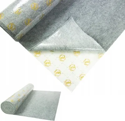 Produktbild von QLS Autoteppich Selbstklebend zur Auskleidung 25x100 cm Grau Meterware 11078