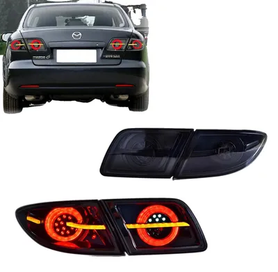 Obrázek produktu pro Montáž na zadní světlo, kryt z ABS, provozní napětí 12 V, světelný výkon 3400 lumenů, kompatibilní s vozy Mazda 6 modelových let 2003–2008, sekvenční blinkry