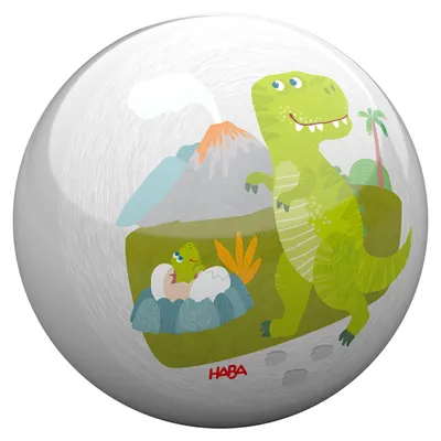 Produktbild von HABA Kleinkindwelt Ball Kunststoffball Dino 14 cm Ø Spielball 2012755001