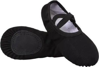 Produktbild von INF Weiche Sohle Ballettschuhe - Tanzschuhe für Training und Aufführung 2er Pack Schwarz 40