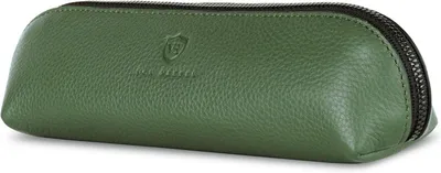 Produktbild von Geldbörse Echtleder Federmäppchen Leder Federmappe Etui für Stifte Mäppchen Schule Federtasche Uni Schlampermäppchen Perfekte Geschenkidee