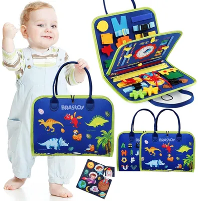 Produktbild von Montessori Busy Board Baby – Aktivitätsbuch für 1–3 Jahre Kleinkinder