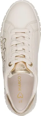 Produktbild von MARCO TOZZI Damen Sneaker mit Plateau und mehrfarbigem Herz Muster 2-23711-44, Größe:40 EU, Farbe:Beige