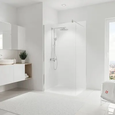 Produktbild von SCHULTE Duschrückwand DecoDesign Stein Weiß 210 x 100 cm D1901021 619