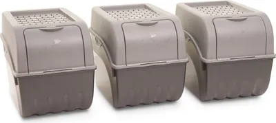 Produktbild von Novaliv Gemüseboxen Kartoffelboxen Vorratsbehälter 3,5l bis 9l (Grau, 3X 9l)