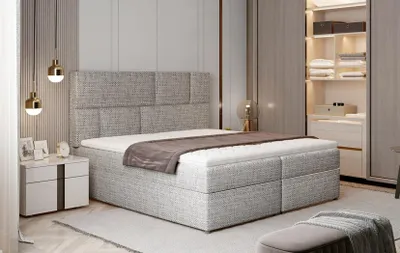 Produktbild von Luxus Designer Polsterbett Bett Betten Designerbett Boxspring Textil 180x200