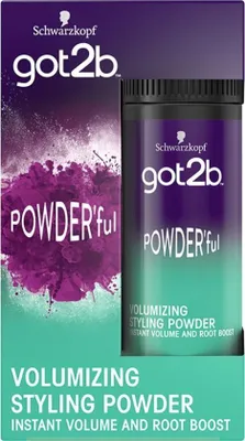 Produktbild von Schwarzkopf Powderfull Volumizing Styling Powder, Haarpuder, 10 g, Frauen, Alle Haare, Flasche, Aqua (Water, Eau) · Silica Silylate · Sodium Benzoate · Citric Acid