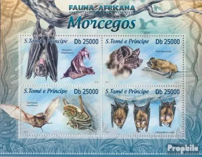 Produktbild von Briefmarken Sao Tome e Principe 2013 Mi 5120-5123 Kleinbogen (kompl. Ausgabe) postfrisch Fledermäuse (Rousettus aegyptiacus)