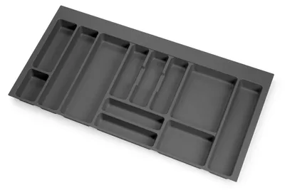 Zdjęcie produktu dla Schowek na sztućce Optima Vertex/Concept 500 mm (płyta 16 mm), moduł 1000 mm, szary