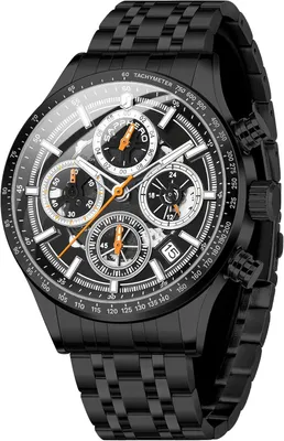 Obrázok produktu pre Pánske chronografové náramkové hodinky Analogové quartzové, vodotesné do 50 m, s dátumom a svietiacimi ručičkami, ležérne business hodinky, štýlový darček pre mužov