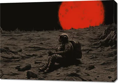 Produktbild von Bild 100x70cm Einsamkeit im Weltraum
