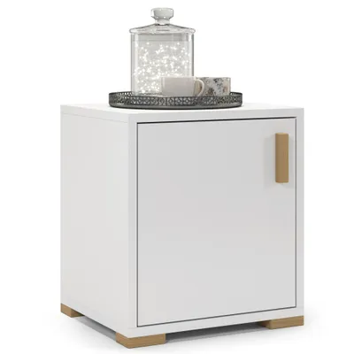Obrázok produktu pre Nočný stolík 40x45x35 cm, biely, ľavý, moderný klasický štýl