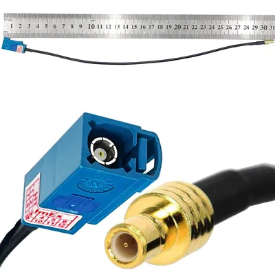 Produktbild von Radio Antennen Adapter Antennenadapter FAKRA Buchse (f) auf SMB Stecker (m)