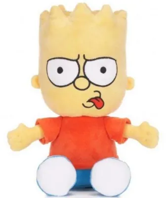 Image de Peluche les simpsons : bart 28 cm - doudou licence simpson