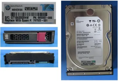 Produktbild von HPE 797523-001, 2 TB, 7200 RPM, 3.5", Serial ATA III