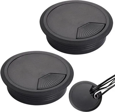 Imagen del producto de Pasacables de plástico de 80 mm, , para gestión de cables, duradero