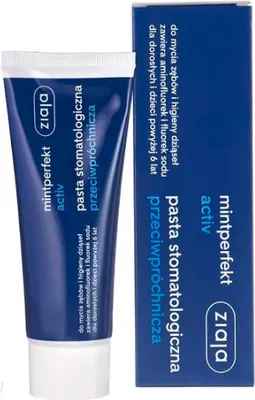 Zdjęcie produktu dla Ziaja Mintperfekt activ pasta przeciwpróchnicza 75 ml