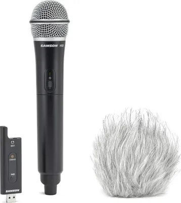 Obrázek produktu pro Samson XPD2HQ6 Bezdrátový ruční mikrofon USB s větrnou clonou