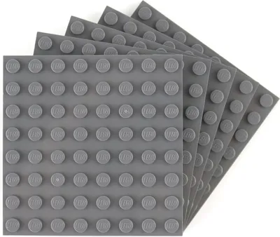 Produktbild von LEGO® 8x8 Platten Bauplatten Dunkelgrau - 41539 NEU! Menge 10x